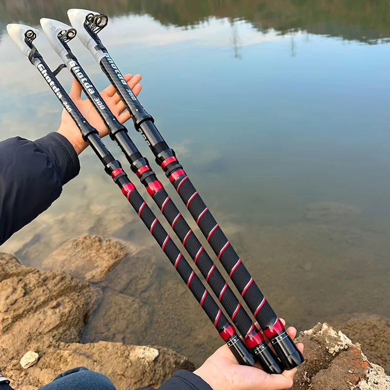 Canne à Pêche Télescopique en Fibre de Carbone — photo 4