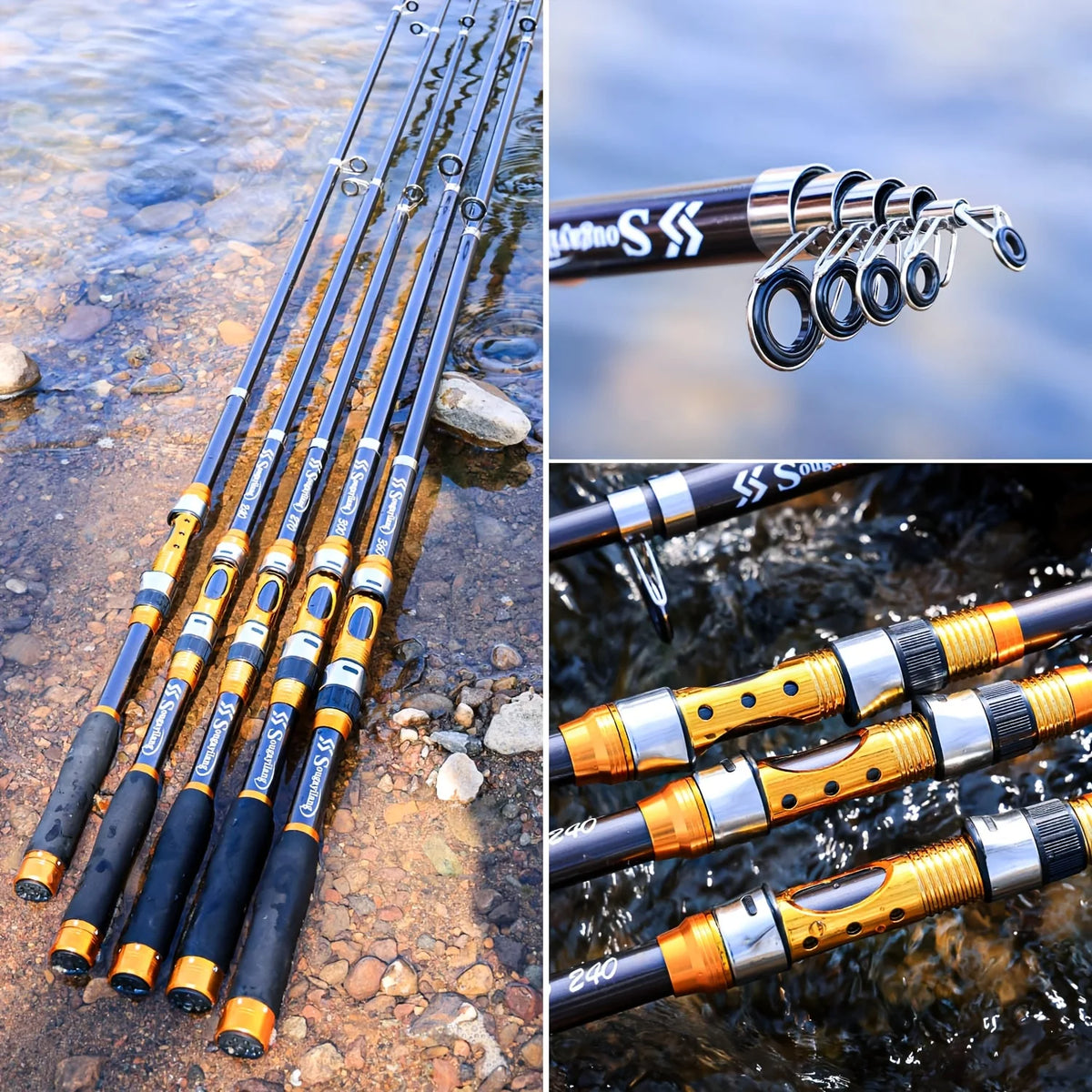 Canne à Pêche Télescopique en Fibre de Carbone — photo 9