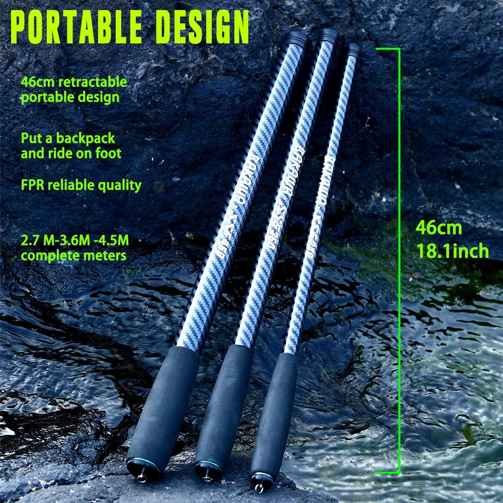 Canne À Pêche Télescopique Ultra-Légère Pour Carpe — photo 3