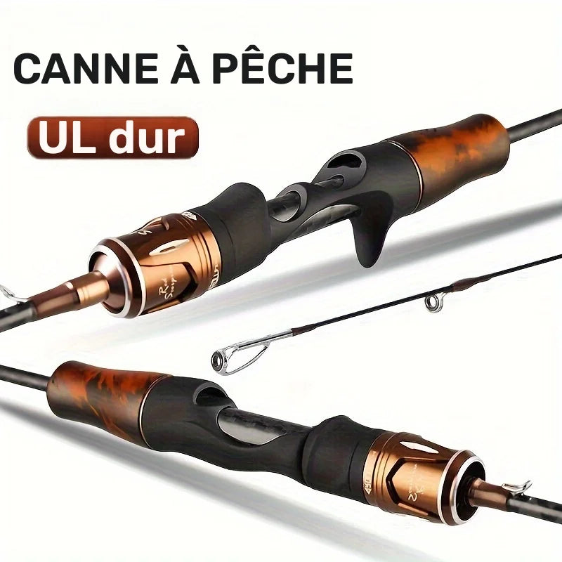 Canne de Pêche en Bois Massif et Fibre de Carbone — photo 3