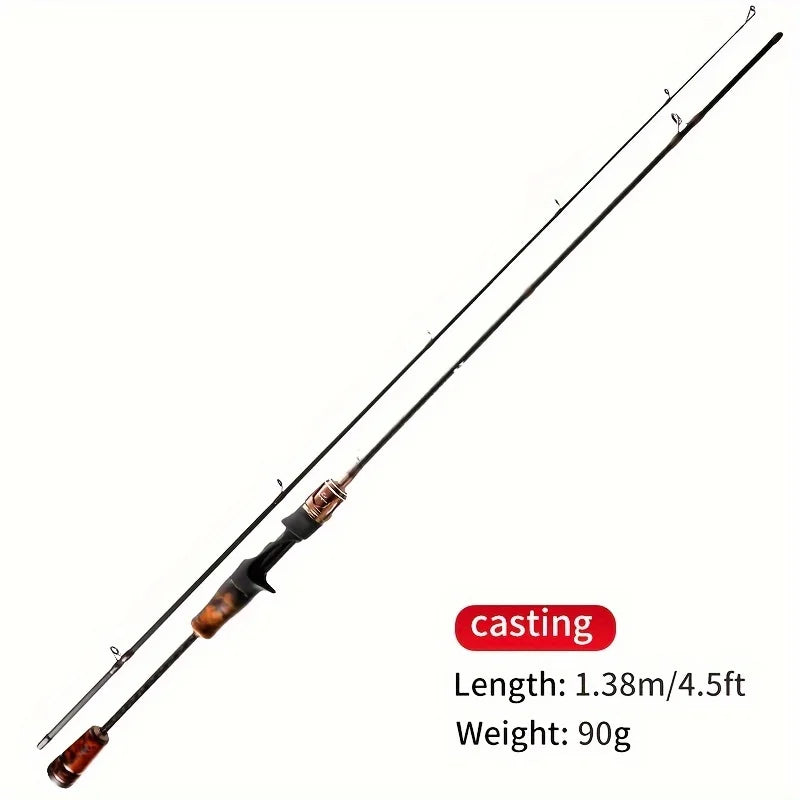 Canne de Pêche en Bois Massif et Fibre de Carbone — Casting 1,38 m, photo 10