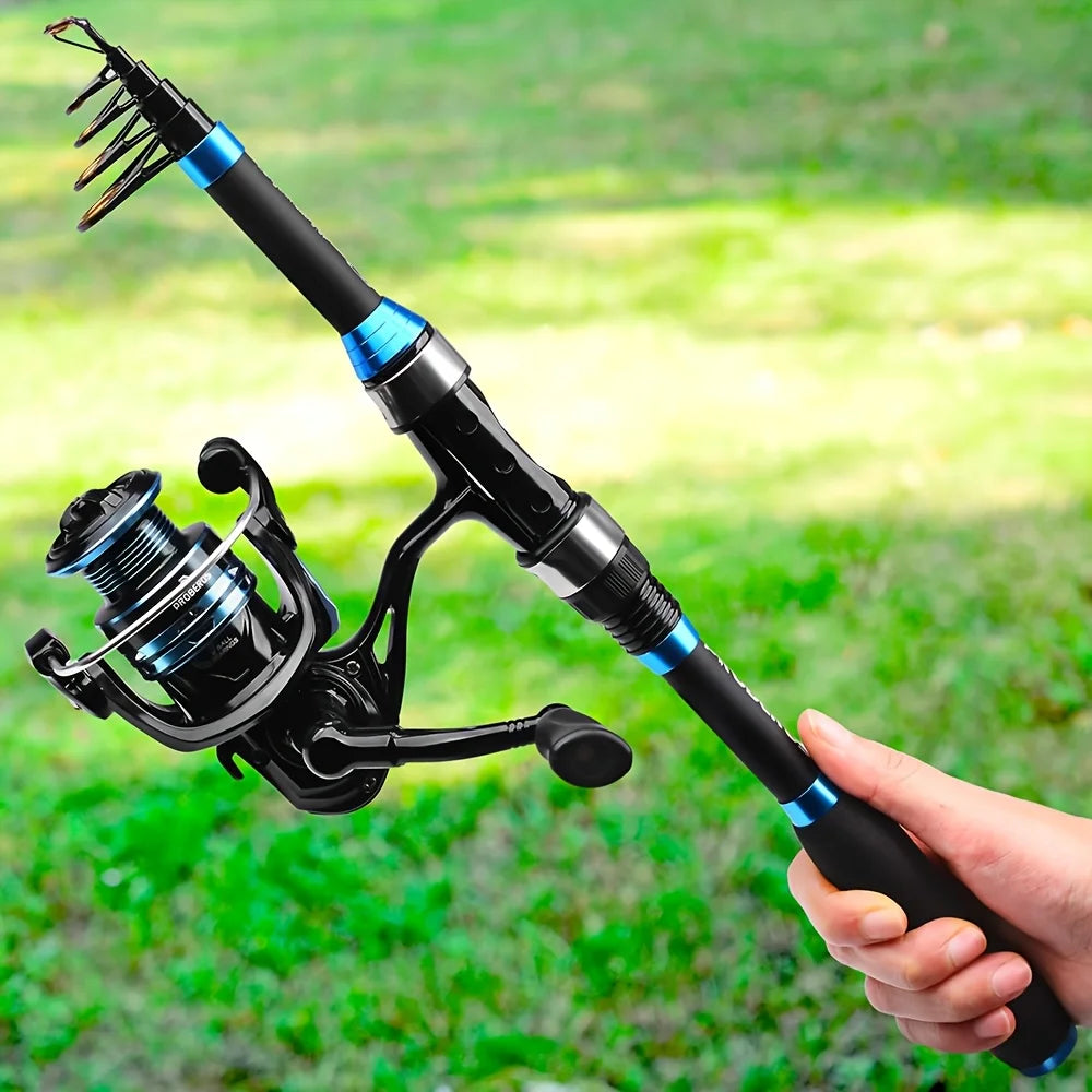 Canne Télescopique Avec Moulinet Spinning 1,8 M