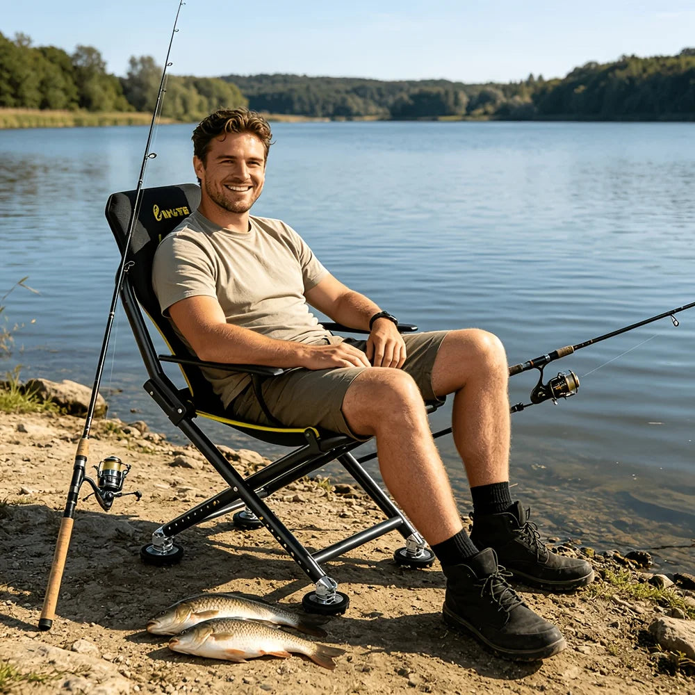 Chaise De Camping Pliable Avec Dossier Confort — photo 2
