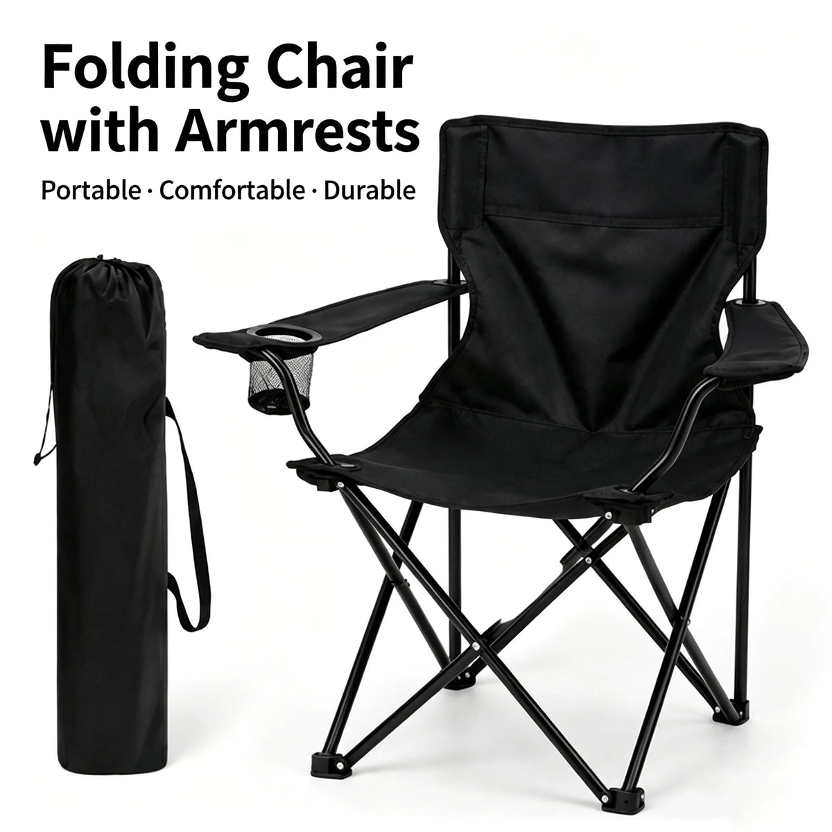 Chaise De Camping Pliante Avec Dossier Haut