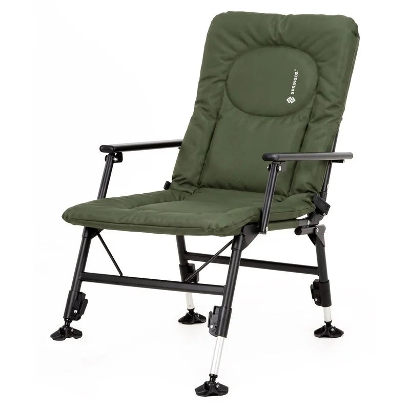 Chaise de Camping Pliante Réglable en Tissu Oxford