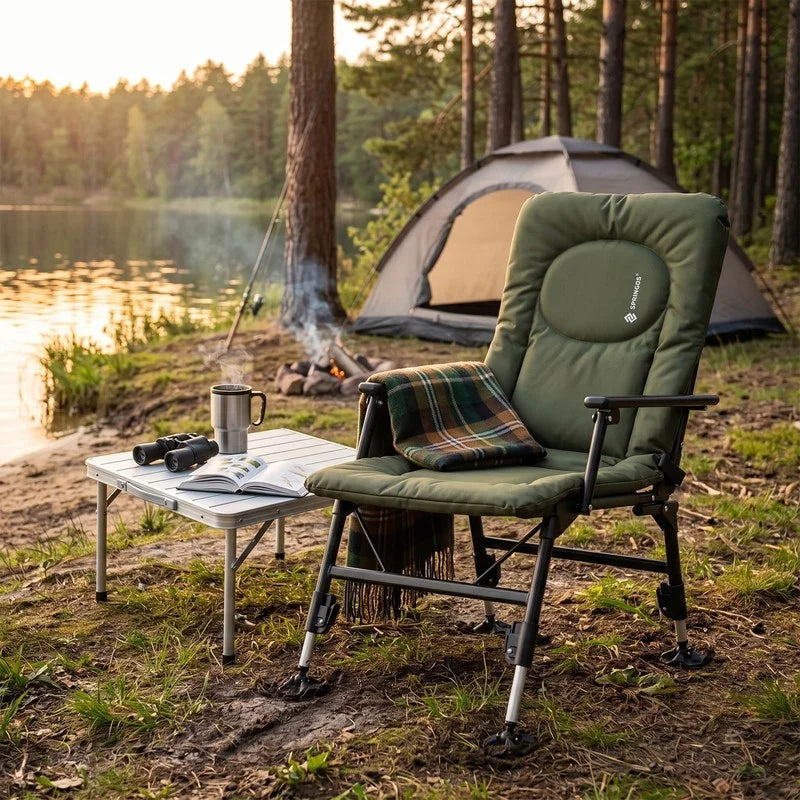 Chaise de Camping Pliante Réglable en Tissu Oxford — photo 3