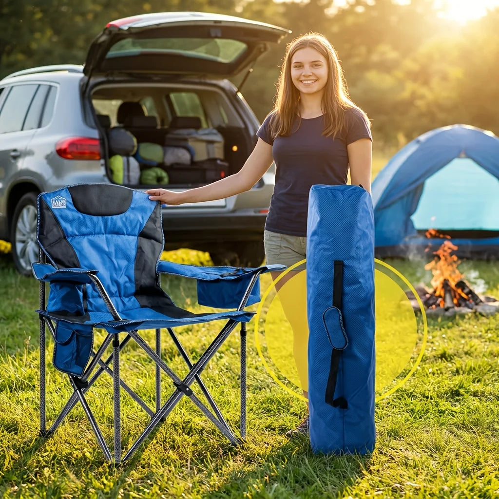 Chaise De Camping Rembourrée Avec Sac Glacière — photo 8