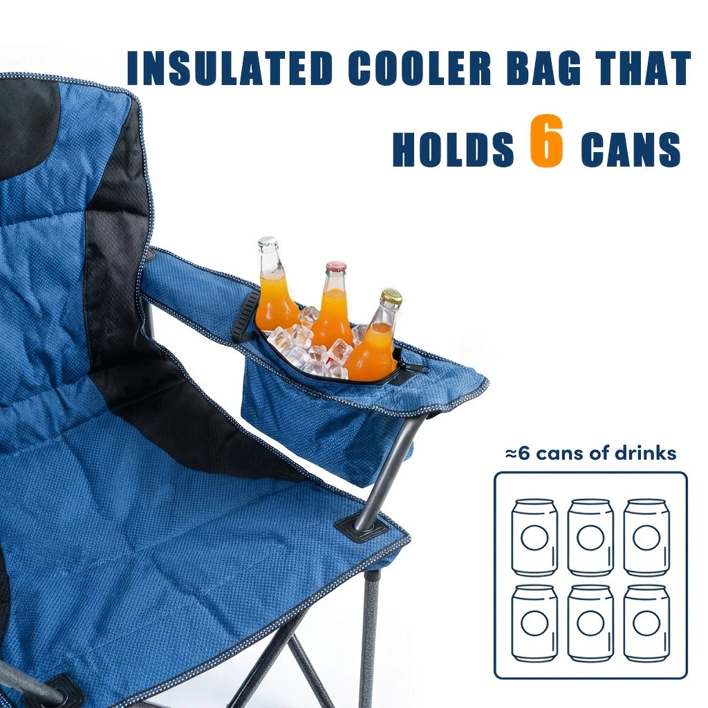 Chaise De Camping Rembourrée Avec Sac Glacière — illustration 2 Image