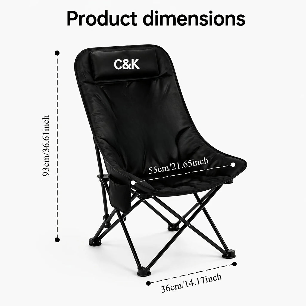 Chaise Lune Pliable à Dossier Haut Rembourré — photo 8