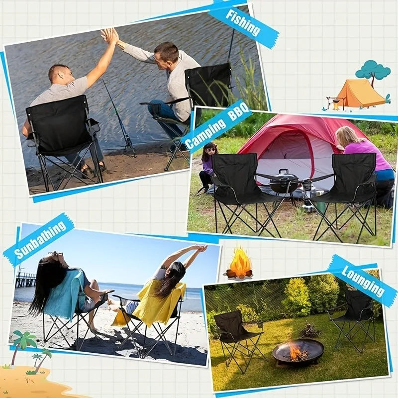 Chaise Pliable D’Extérieur Avec Accoudoirs — photo 3