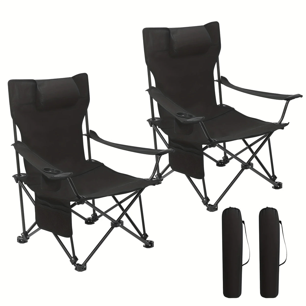 Chaise Pliante de Camping en Aluminium Avec Dossier