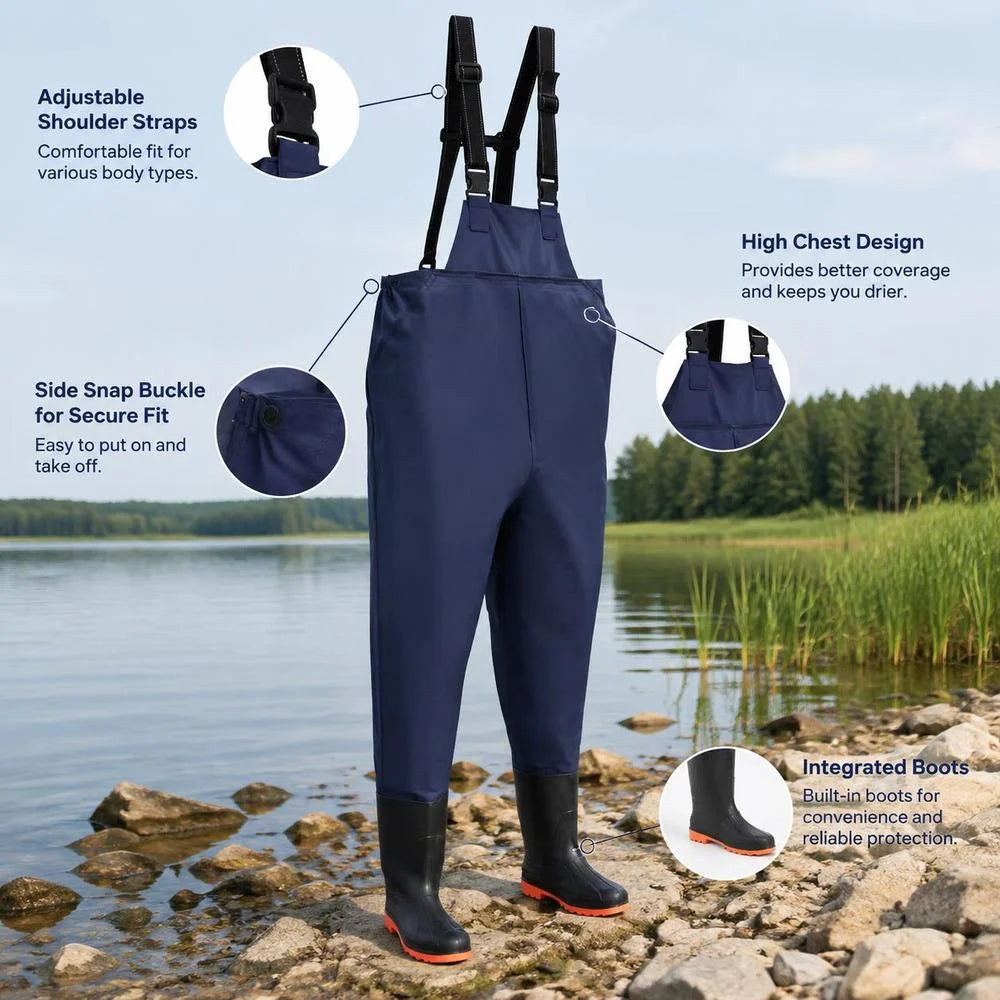 Combinaison De Pêche En PVC Avec Bottes