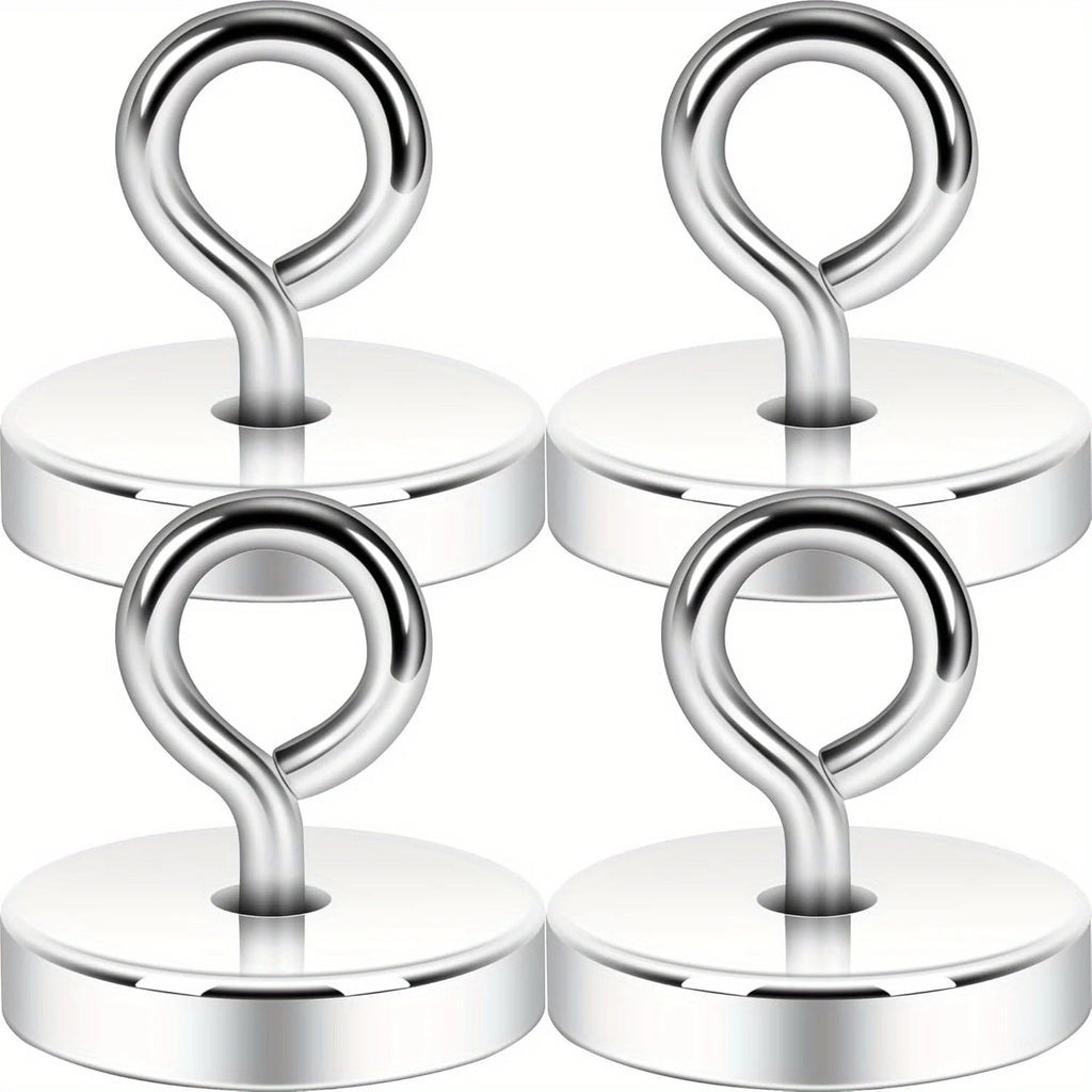 Crochets Magnétiques en Acier Inoxydable Blanc Argenté