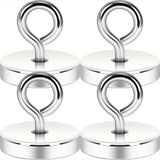 Crochets Magnétiques en Acier Inoxydable Blanc Argenté