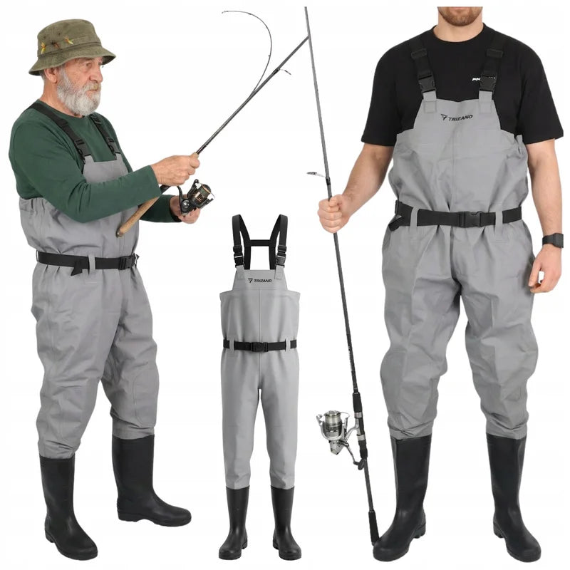 Cuissardes De Pêche Imperméables Avec Bretelles Et Poche