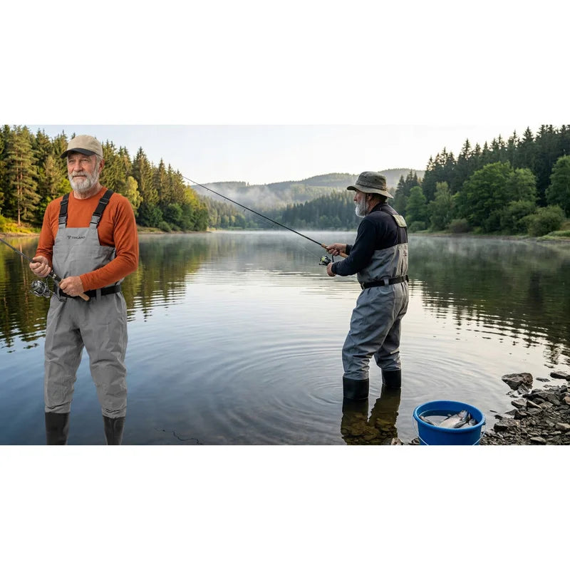 Cuissardes De Pêche Imperméables Avec Bretelles Et Poche — photo 6