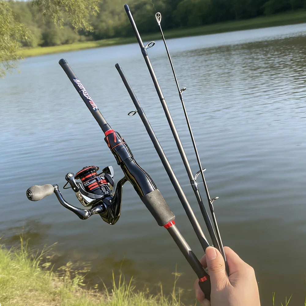 Ensemble Canne À Pêche Multi-Section Avec Moulinet Spinning — photo 3
