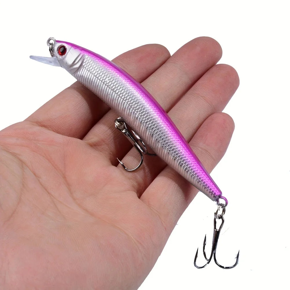 Ensemble De 10 Leurres De Pêche Flottants Minnow Crankbait — photo 3