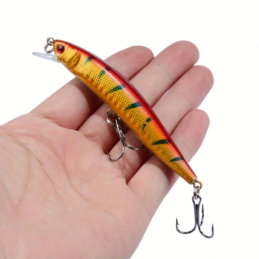 Ensemble De 10 Leurres De Pêche Flottants Minnow Crankbait — photo 7