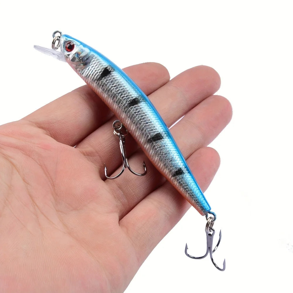 Ensemble De 10 Leurres De Pêche Flottants Minnow Crankbait — photo 8