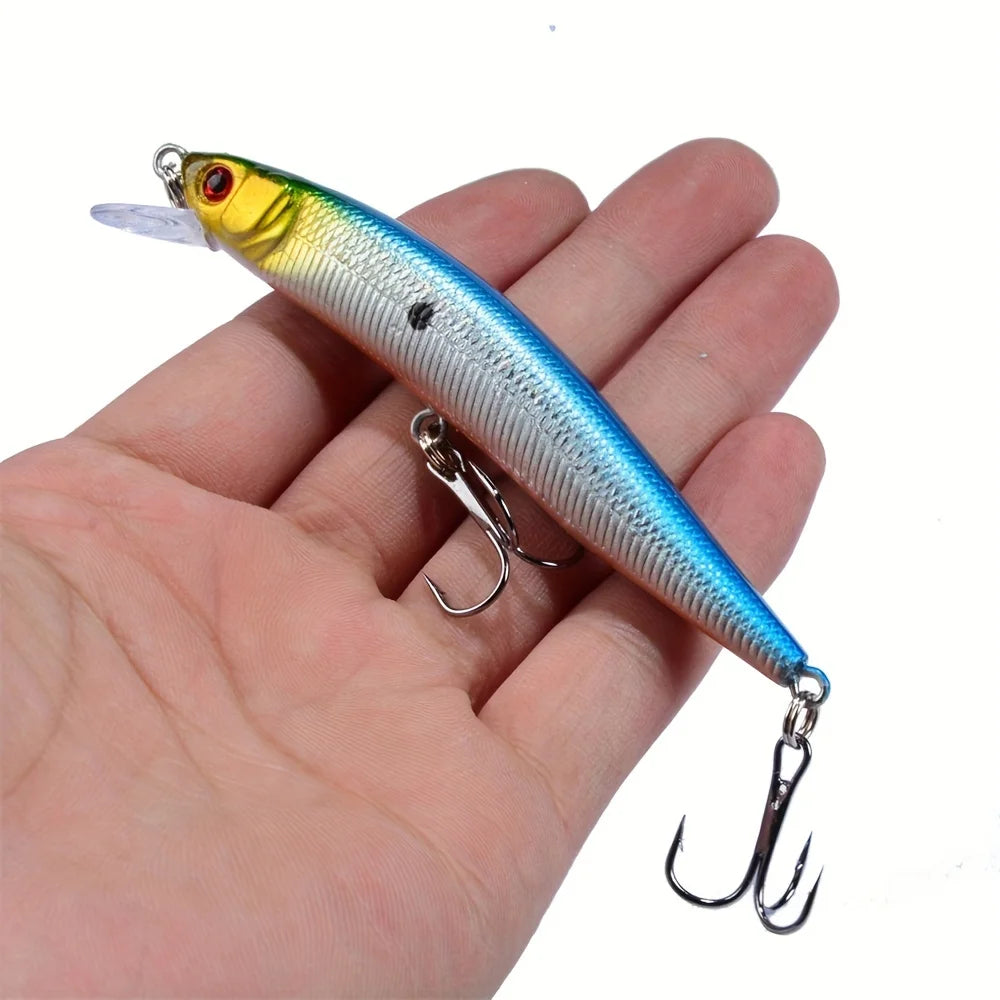 Ensemble De 10 Leurres De Pêche Flottants Minnow Crankbait — photo 10