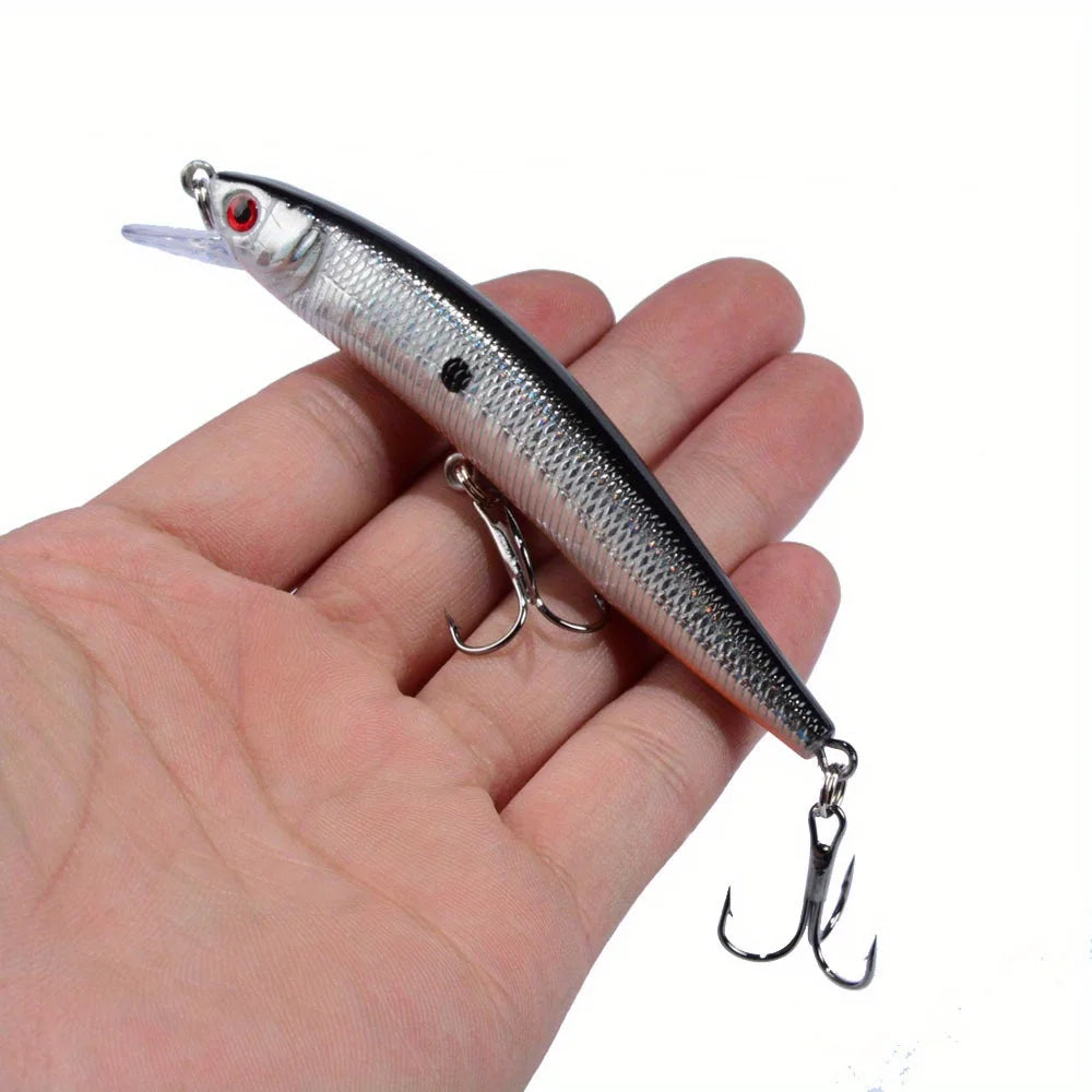 Ensemble De 10 Leurres De Pêche Flottants Minnow Crankbait — photo 13