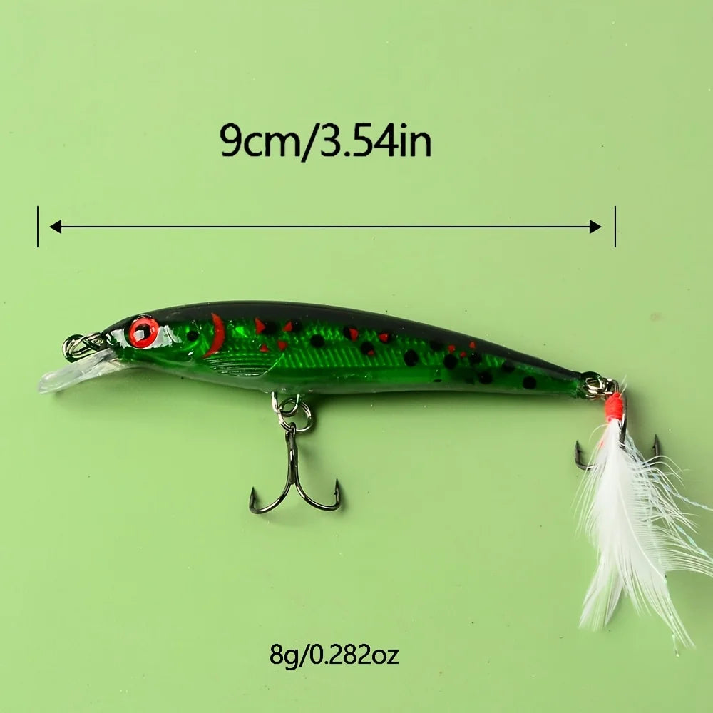 Ensemble De 10 Leurres Minnow Sinking 9 Cm — photo 5
