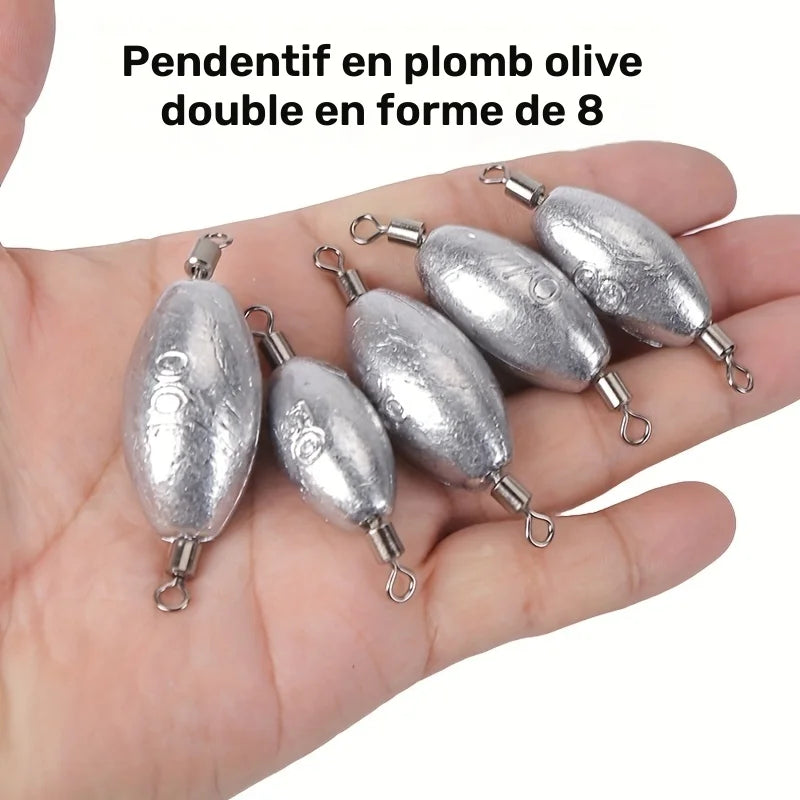 Ensemble De 26 Plombs Olive À Double Anneau — illustration 3 Image