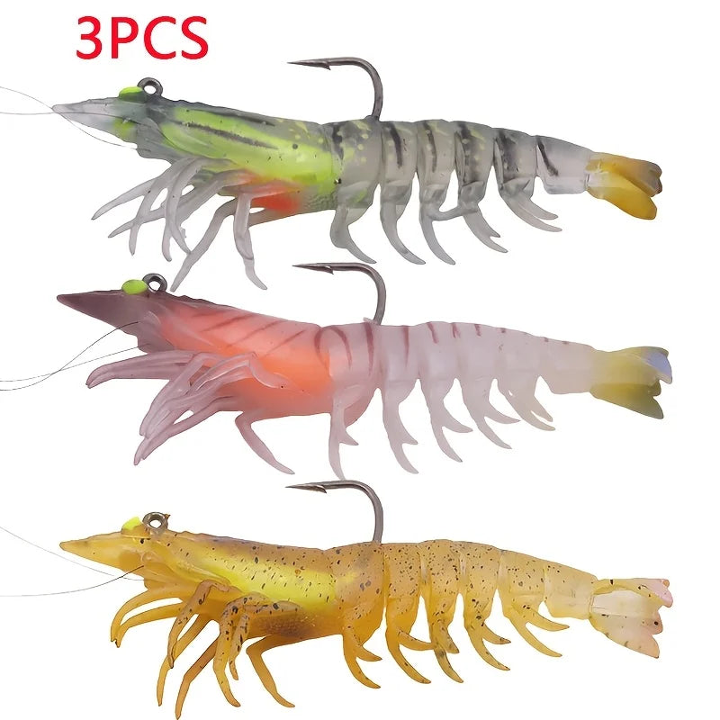 Ensemble De 3 Jigs De Pêche Pré-Assemblés En TPE