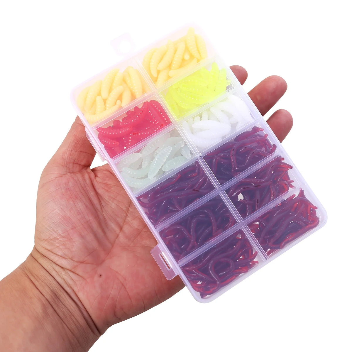Ensemble De 360 Leurres Souples Multicolores Pour Pêche — photo 4