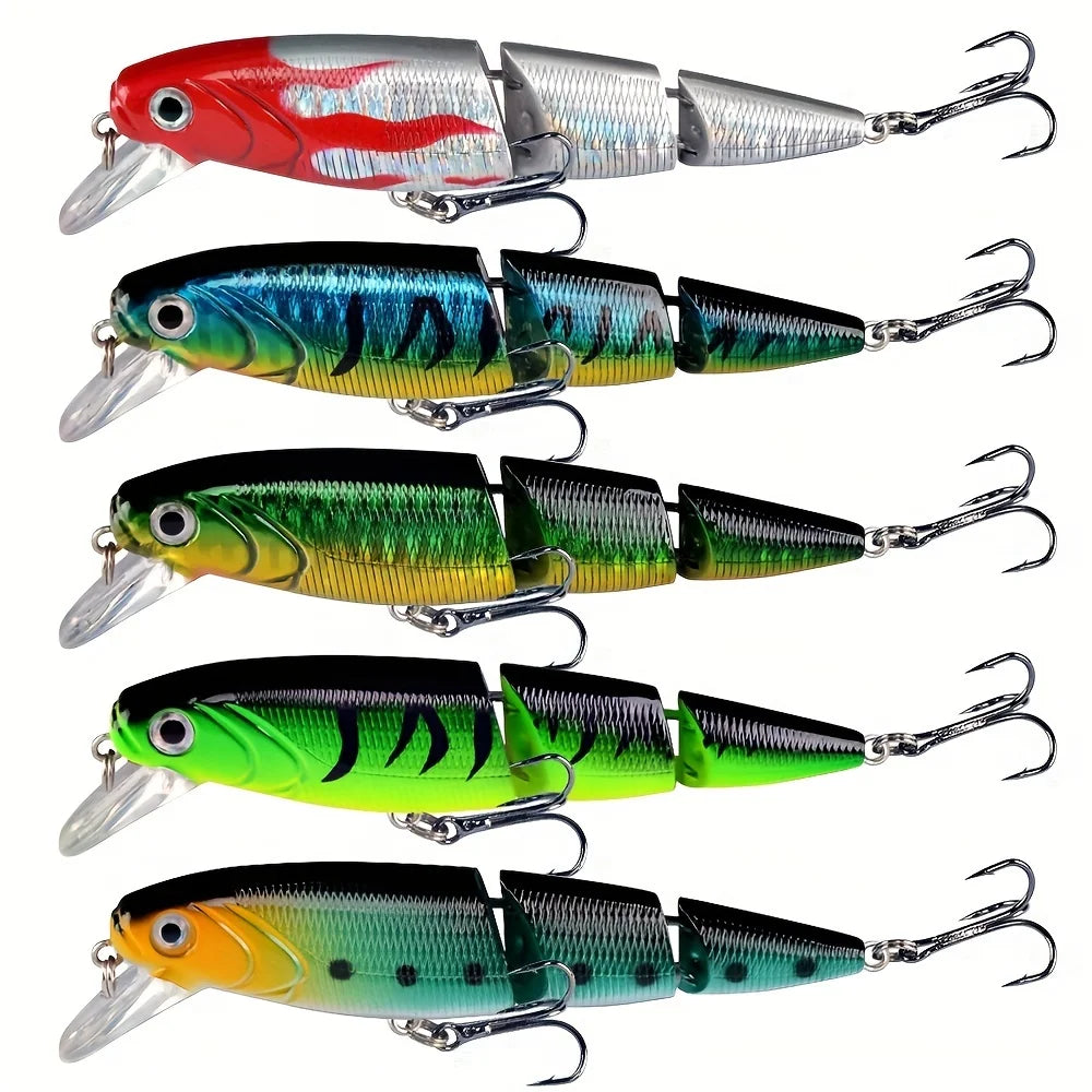 Ensemble De 5 Leurres Articulés Pour La Pêche