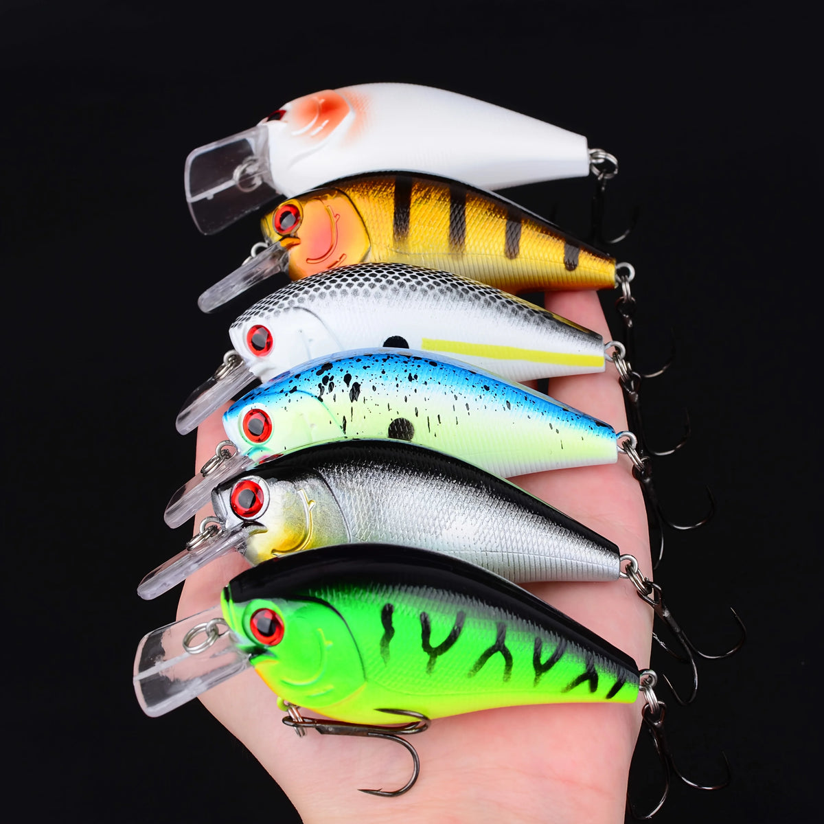Ensemble De 6 Leurres Flottants Crankbait Pour Pêche — photo 2