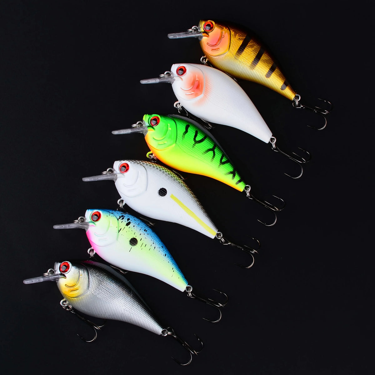 Ensemble De 6 Leurres Flottants Crankbait Pour Pêche — photo 6
