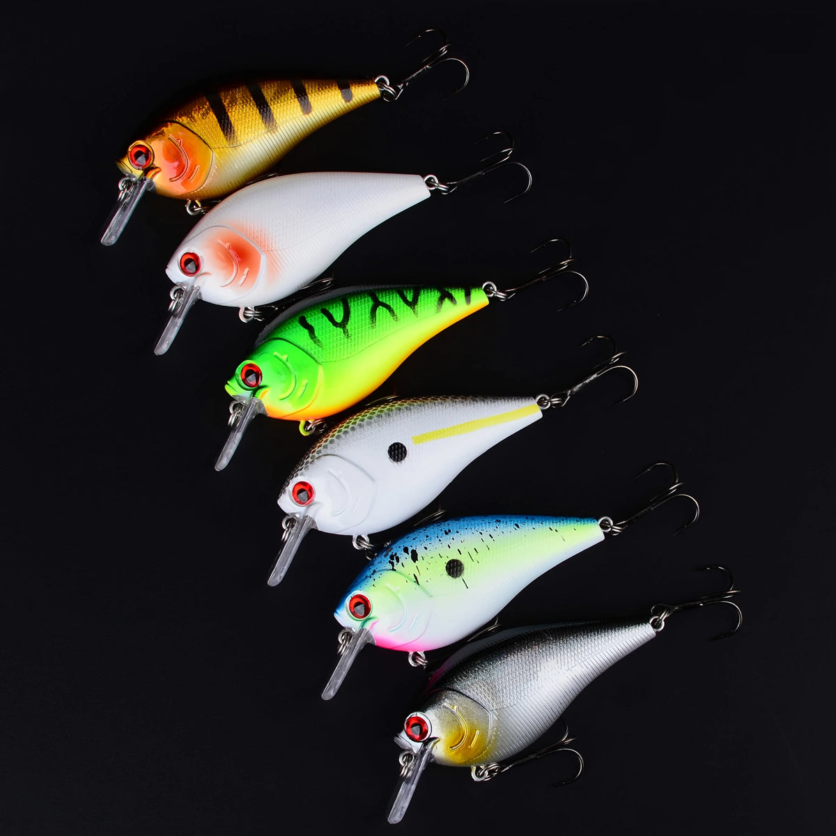 Ensemble De 6 Leurres Flottants Crankbait Pour Pêche — photo 7