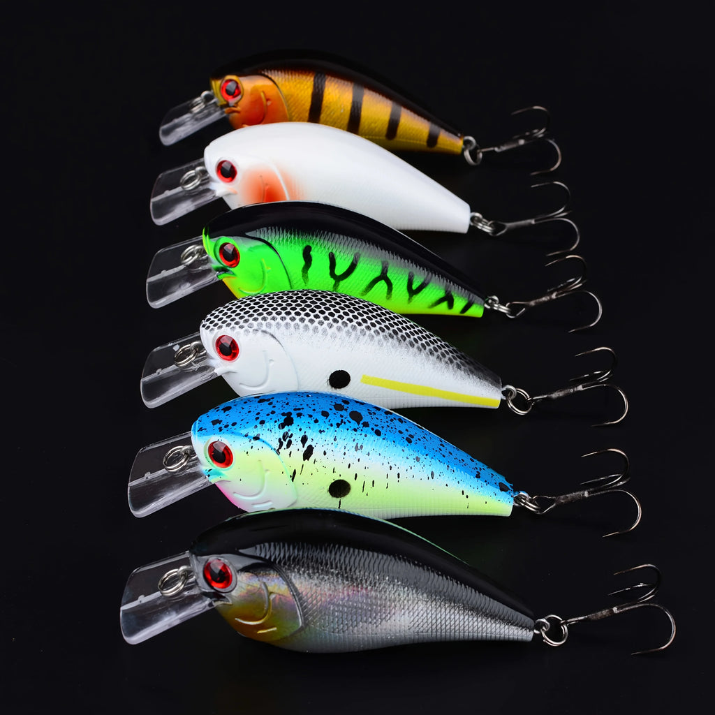 Ensemble De 6 Leurres Flottants Crankbait Pour Pêche — photo 8