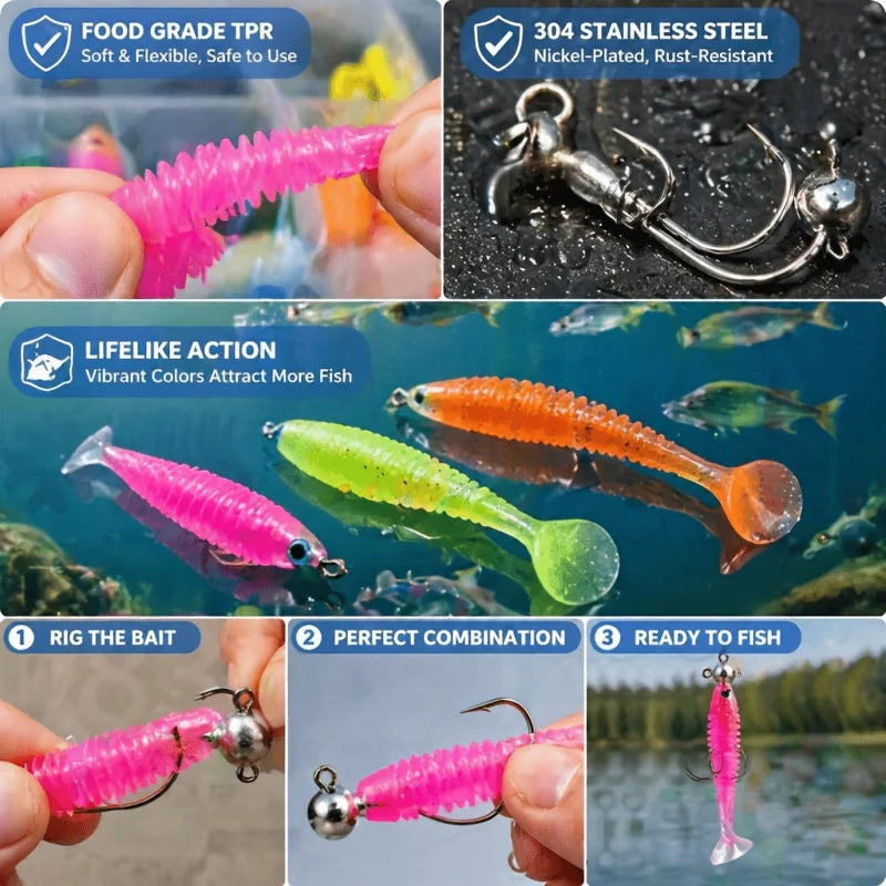 Ensemble De Leurres De Pêche Multicolores — photo 3