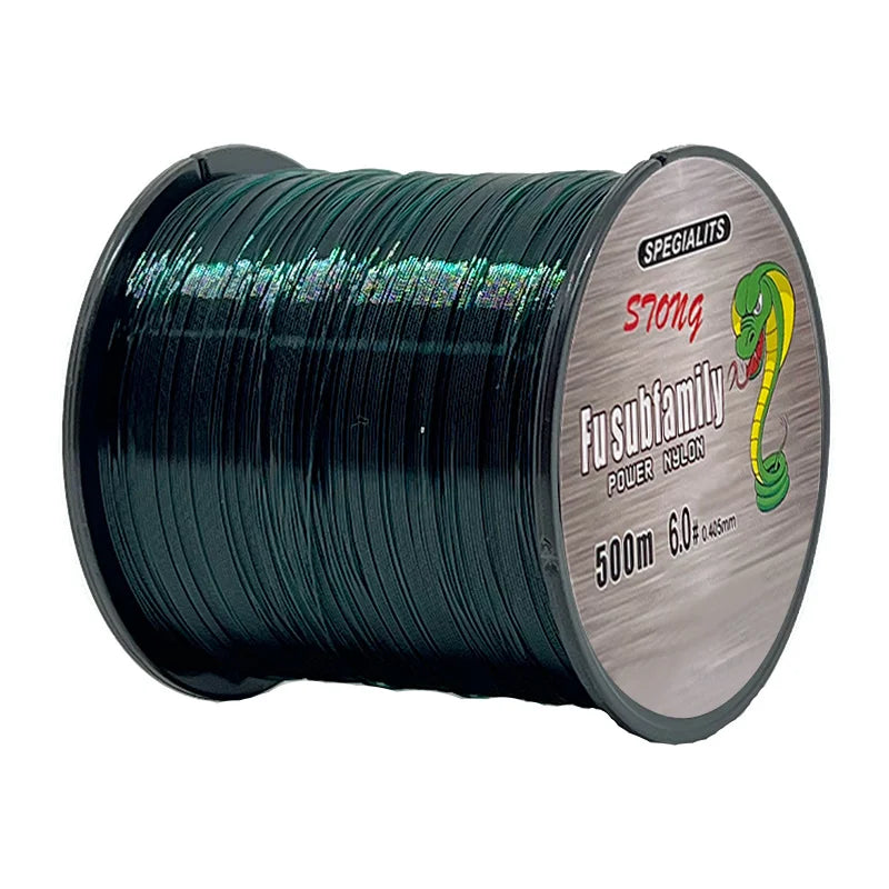 Fil de Pêche en Nylon Vert Foncé 500 m