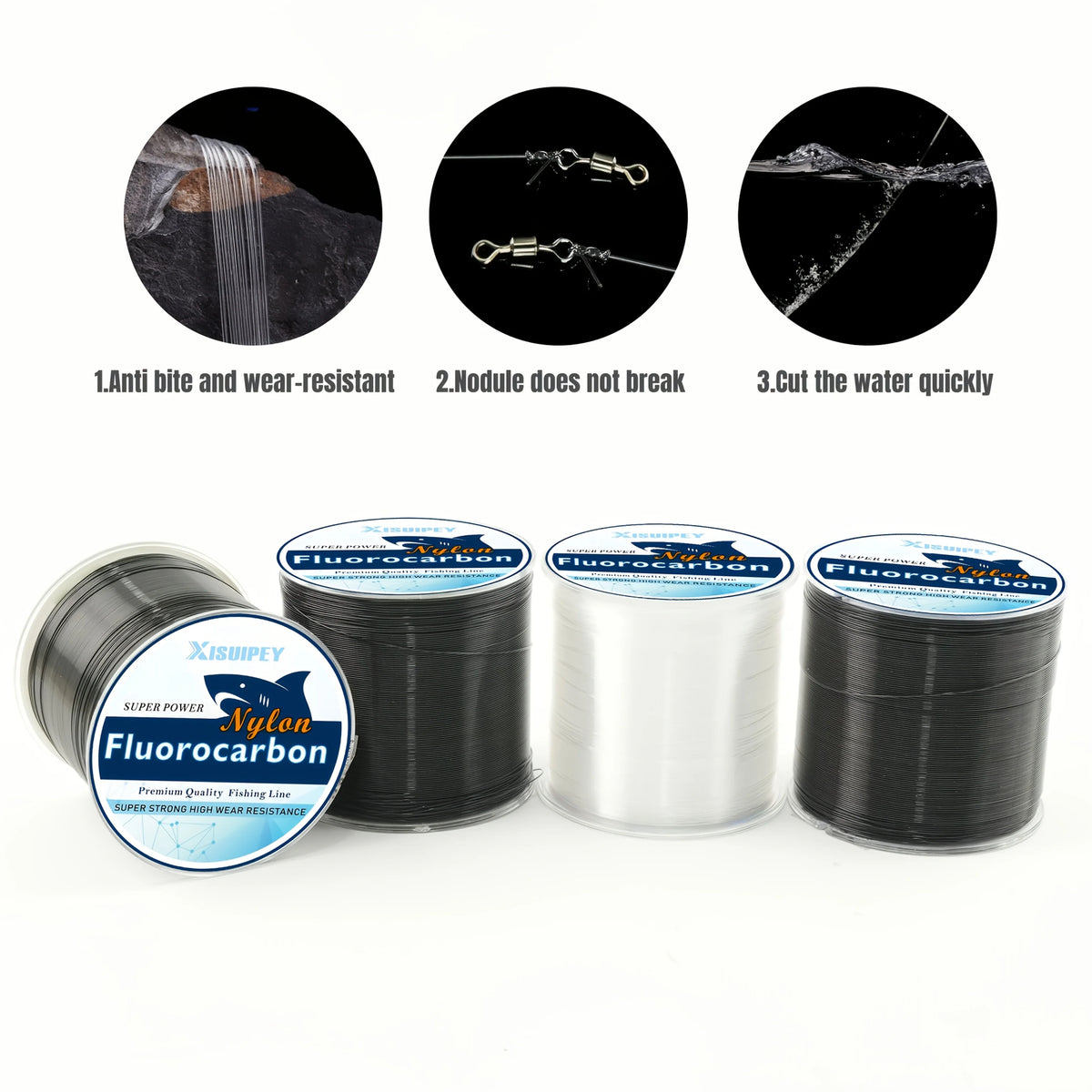 Fil De Pêche Fluorocarbone Blanc 500 M — photo 3
