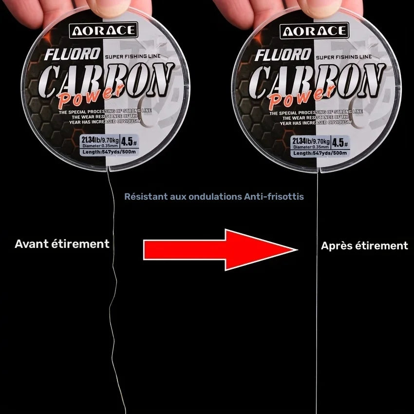 Fil de Pêche Fluorocarbone Transparent 500 M — photo 7