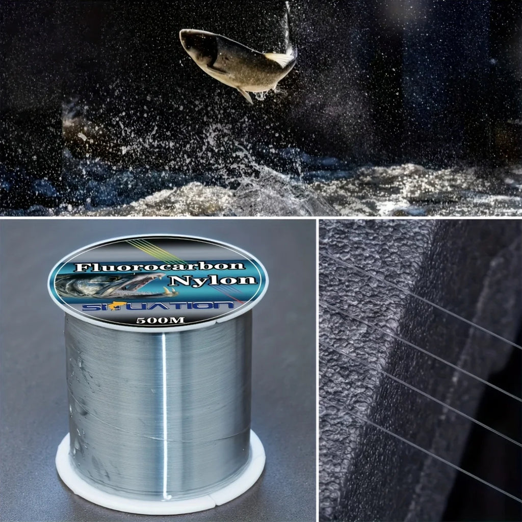 Fil De Pêche Nylon Revêtu De Carbone 500 M — photo 3