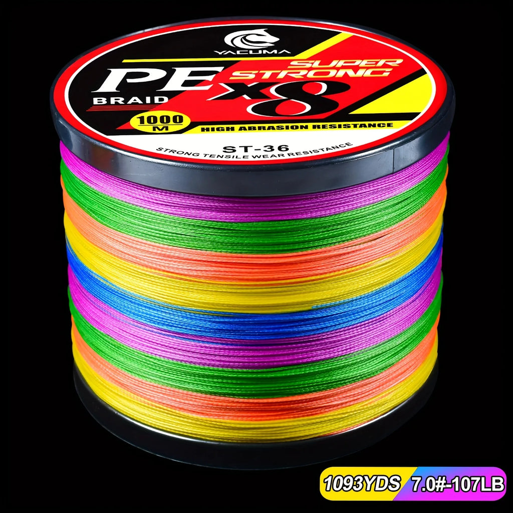 Fil de Pêche Tressé 8 Brins Multicolore — photo 18