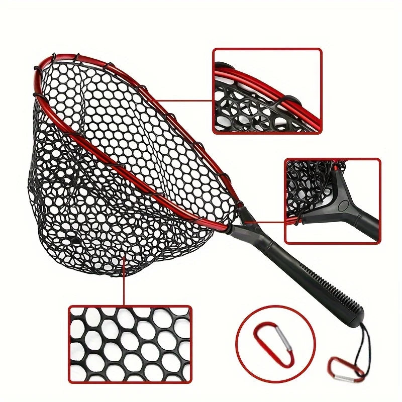 Filet de Pêche Léger en Aluminium et Silicone