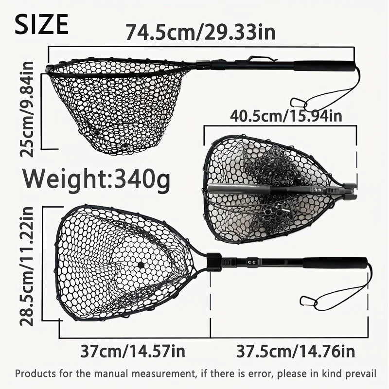 Filet De Pêche Pliable En Aluminium Noir — photo 11