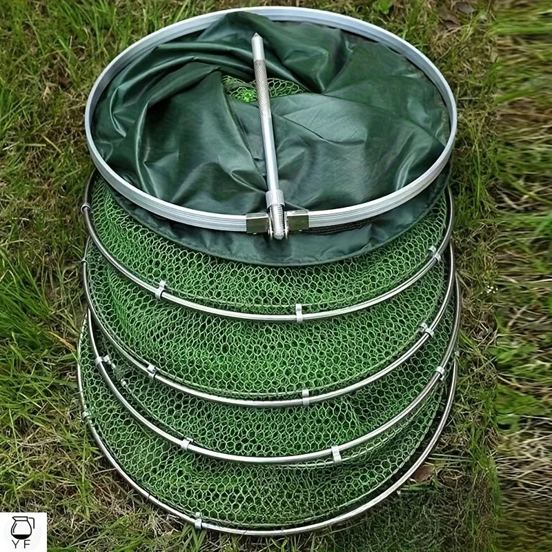 Filet De Pêche Pliable En Nylon Vert