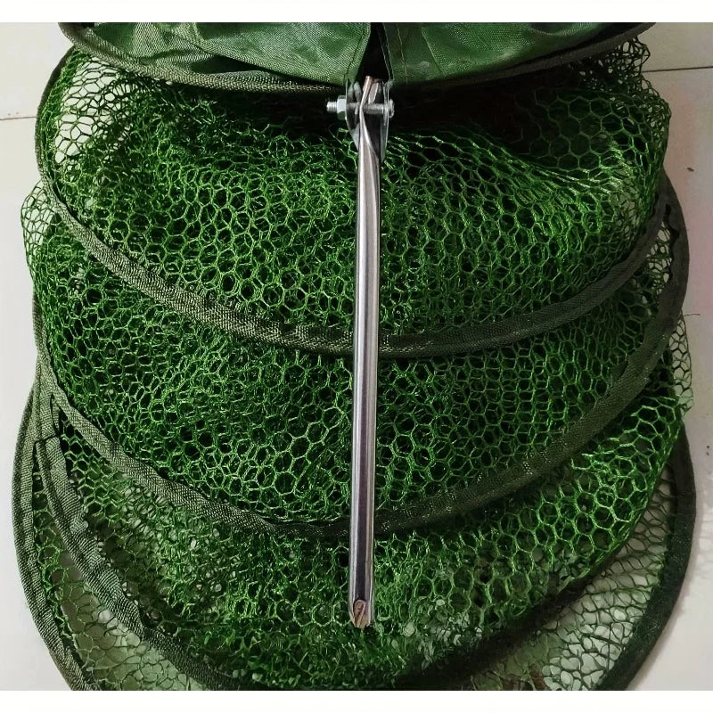Filet De Pêche Pliable En Nylon Vert — photo 4