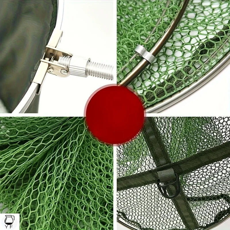 Filet De Pêche Pliable En Nylon Vert — photo 5