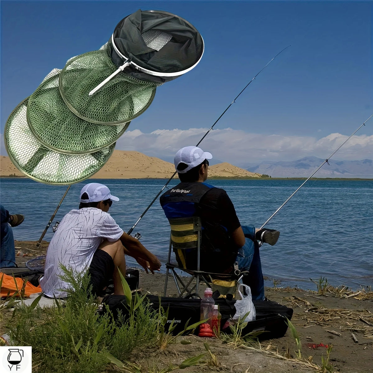 Filet De Pêche Pliable En Nylon Vert — photo 10