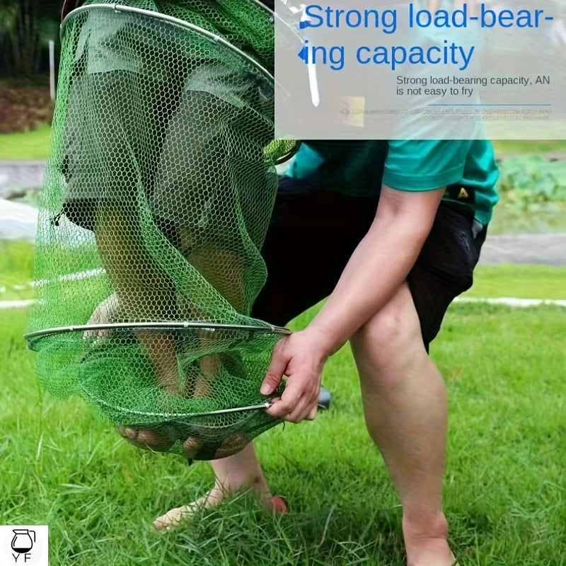 Filet De Pêche Pliable En Nylon Vert — photo 12