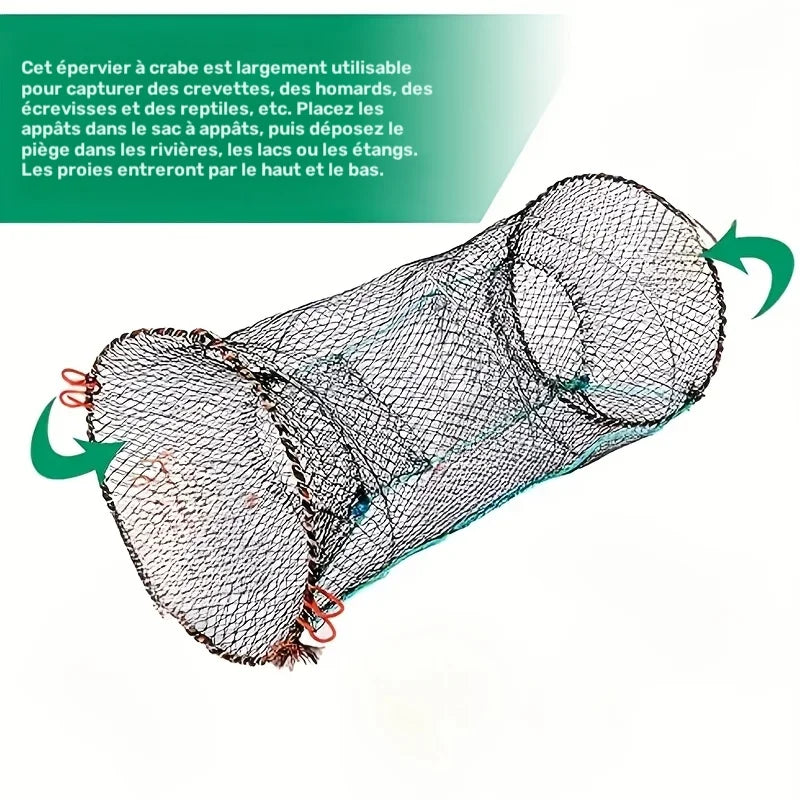 Filets de Pêche Pliables en Nylon avec Cadre Spirale — photo 3