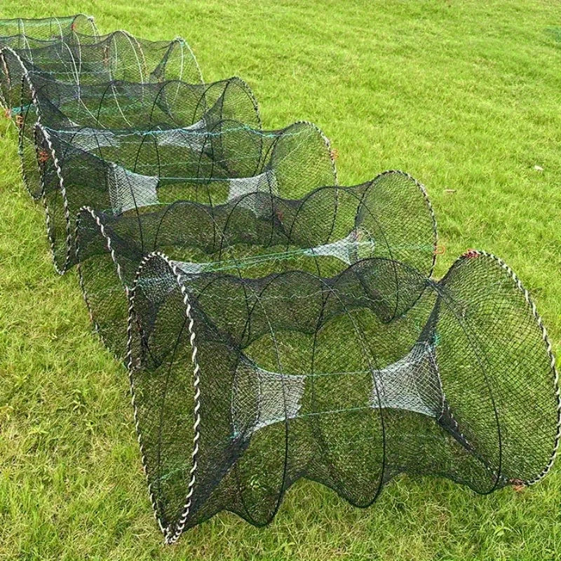 Filets de Pêche Pliables en Nylon avec Cadre Spirale — photo 4